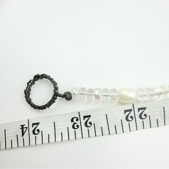 Vintage Freshwater Pearls Clear Beads Necklace - Picture 7 of 7